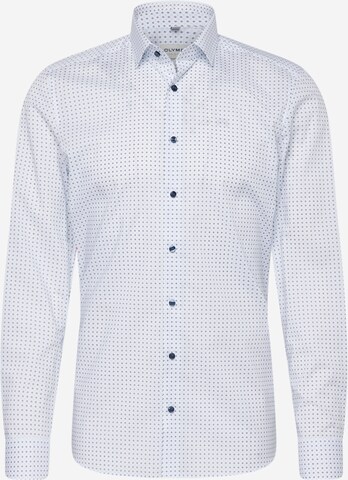 Coupe slim Chemise OLYMP en bleu : devant