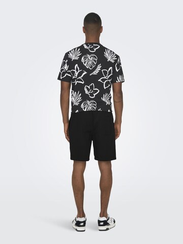 Only & Sons Regular Shorts 'Tel' in Schwarz