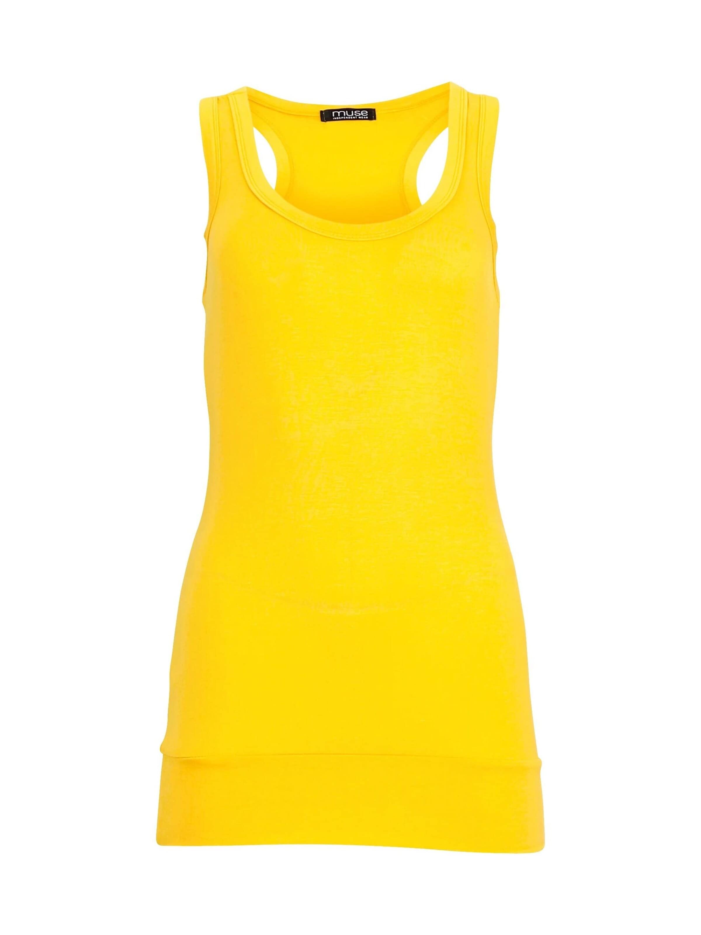 Easy Young Fashion Top in Yellow: front
