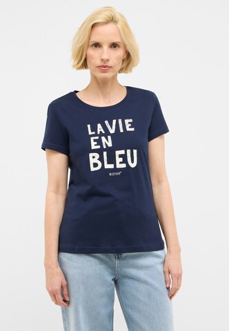 MUSTANG Shirt 'Alma' in Blue: front