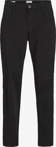 JACK & JONES Wide leg Chino Pants in Black: front