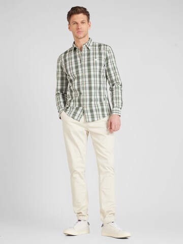 LEVI'S ® - Slim Fit Camisa 'LS Battery HM Shirt Slim' em verde