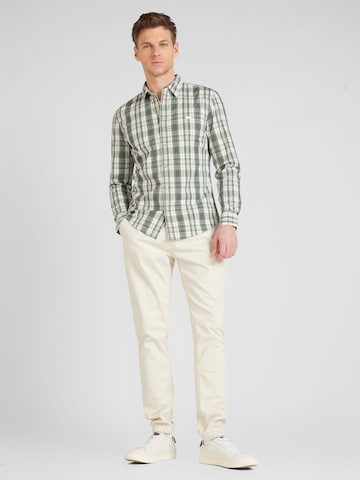 LEVI'S ® Slim fit Button Up Shirt 'LS Battery HM Shirt Slim' in Green