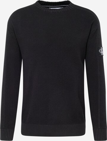 melns Calvin Klein Jeans Džemperis: no priekšpuses