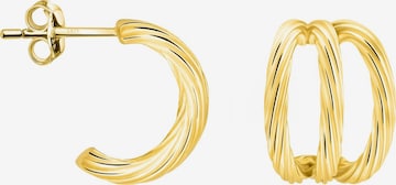 Sofia Milani Ohrringe 'Textured' in Gold: Vorderseite