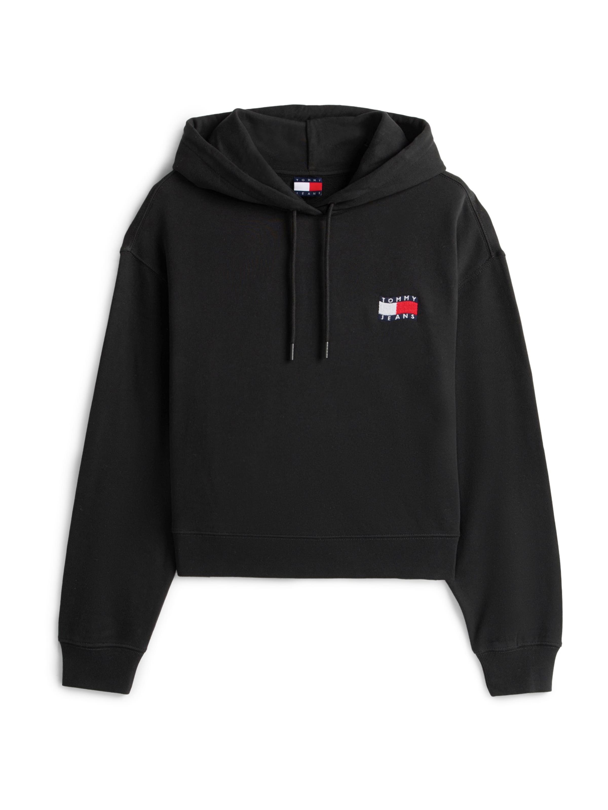 Tommy Jeans - Sudadera en negro: frente