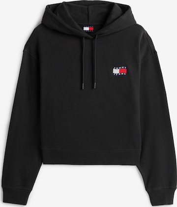 juoda Tommy Jeans Megztinis be užsegimo: priekis