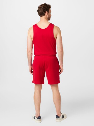 HOLLISTER Normalny krój Spodnie w kolorze czerwony
