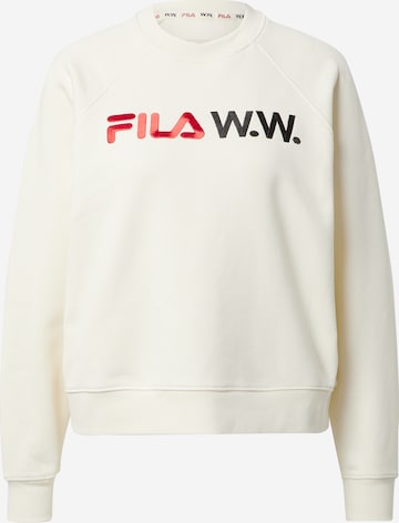 FILA Sweatshirt 'Elena' in Beige: front