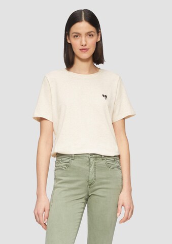 s.Oliver Shirt in Beige: voorkant