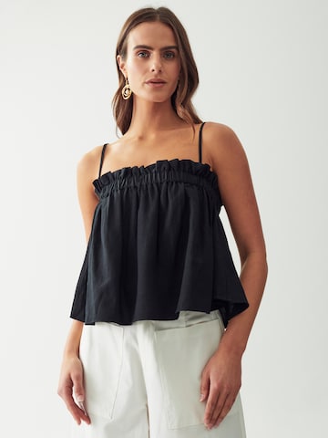 The Fated Top 'HONEY' in Black: front