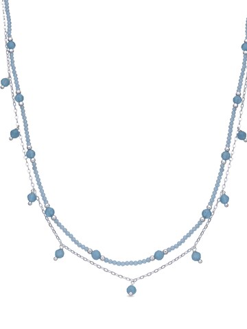 Luxenter Kette 'Aira' in Blau: Vorderseite