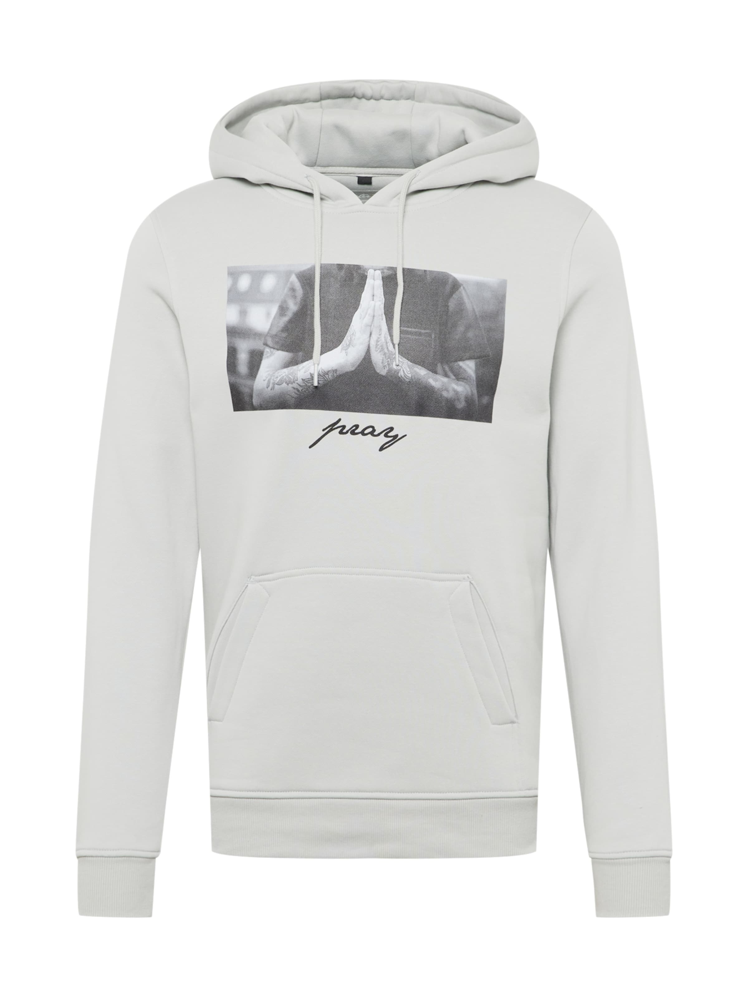 Mister Tee Sweatshirt 'Pray' in Grey: front