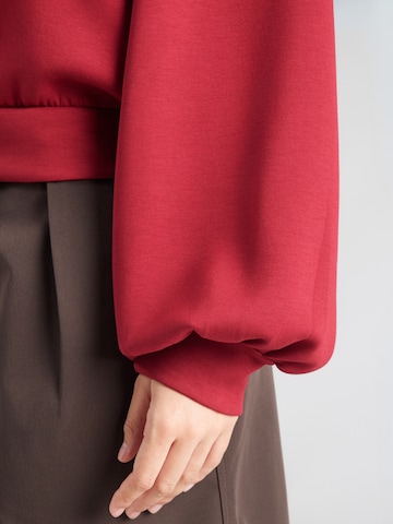 MSCH COPENHAGEN Sweatshirt 'Brionna Ima' in Red