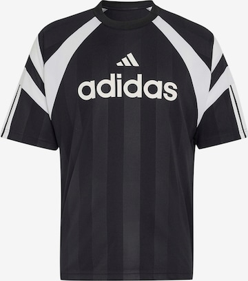 ADIDAS SPORTSWEARTehnička sportska majica 'TIRO' - crna boja: prednji dio
