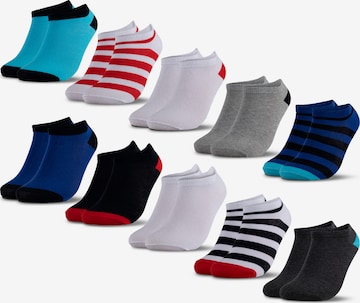 Occulto Socken 'Mikl' in Blau: Vorderseite