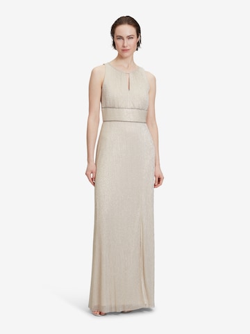 Vera Mont Evening Dress in Beige: front