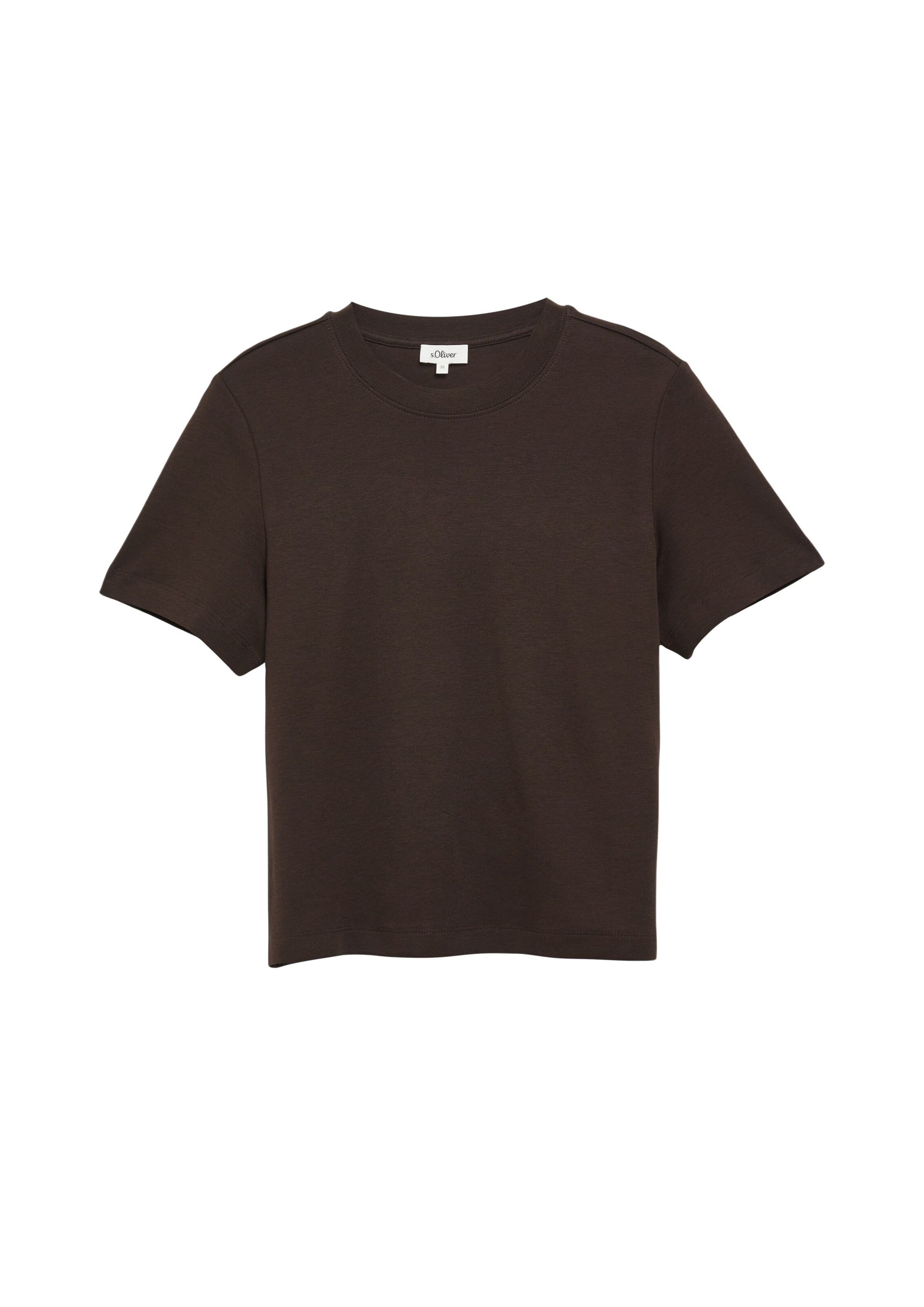 s.Oliver T-Shirt in Braun: Vorderseite