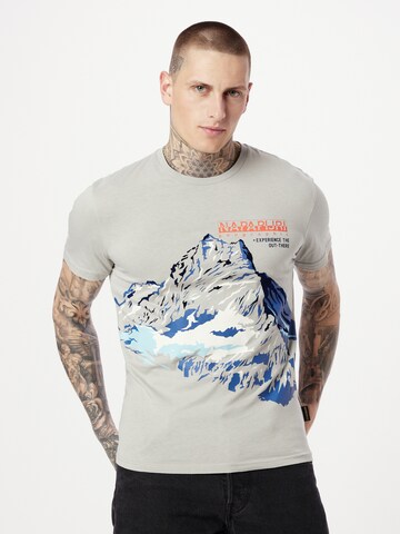 NAPAPIJRI T-Shirt 'FORSTERI' in Grau: Vorderseite