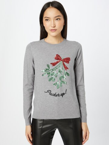 Fashion Union Sweater in Grey: front