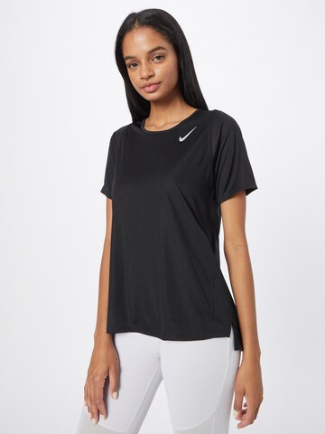 NIKE Functioneel shirt in Zwart: voorkant