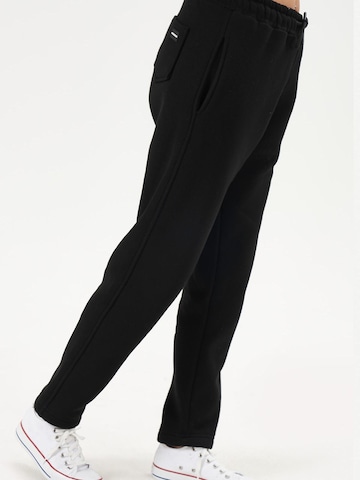LOUIS LECLER Slimfit Broek 'Elise' in Zwart