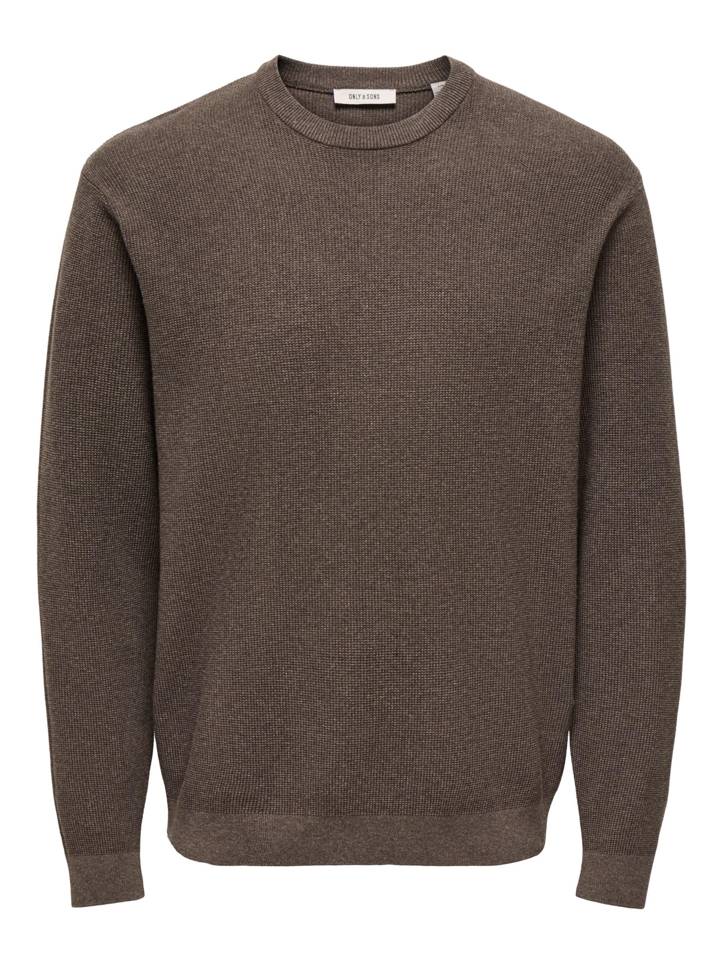 Pullover di Only & Sons in marrone: frontale