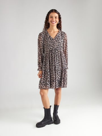 Sublevel Dress in Brown: front