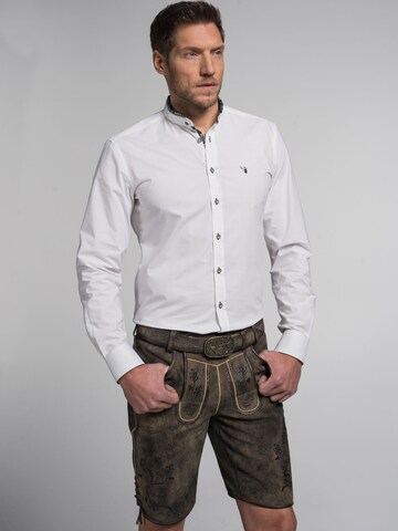 SPIETH & WENSKY Regular fit Klederdracht overhemd 'Silas' in Wit