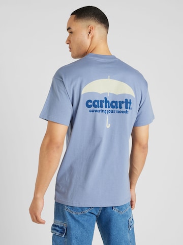 Carhartt WIP - Camisa 'Cover' em azul: frente
