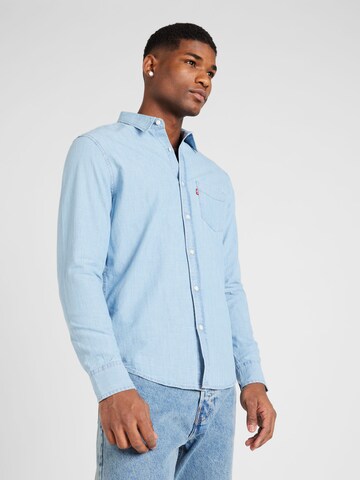 LEVI'S ® Regular Fit Hemd 'Sunset 1 Pocket Standard' in Blau: predná strana