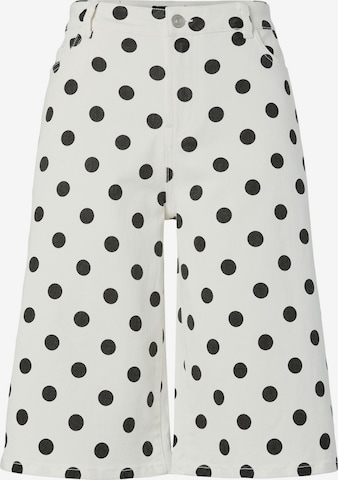 PIECES Bukser 'PCSalume' i hvid: forside