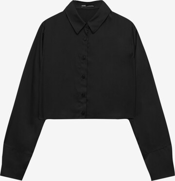 Pull&Bear Bluzka w kolorze czarny: przód