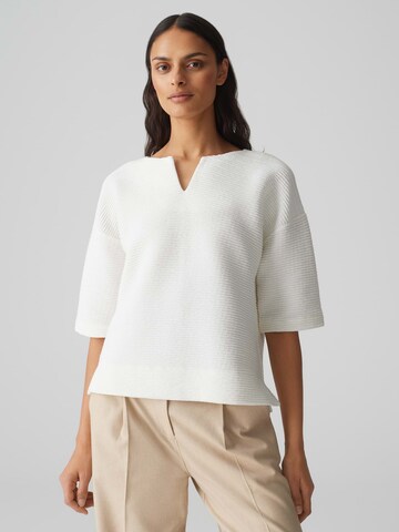OPUS Sweatshirt 'Gibatine' in Wit: voorkant
