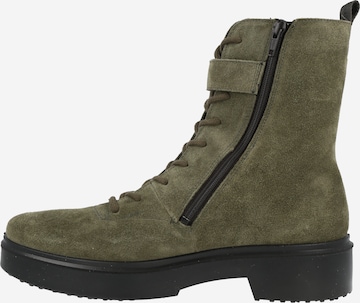 Legero Lace-Up Ankle Boots in Green