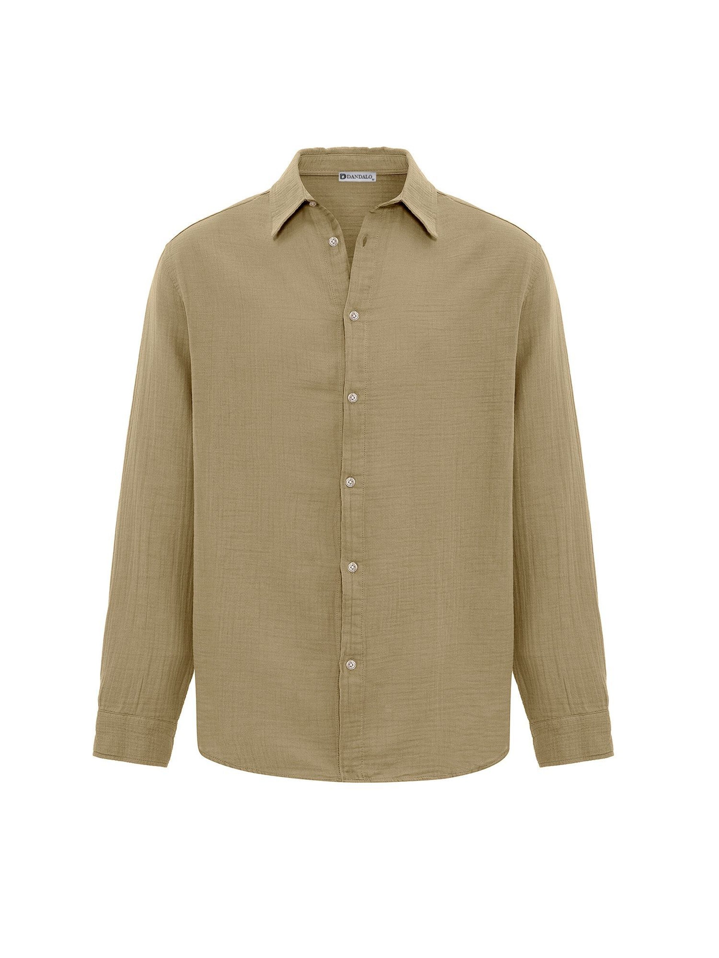 Dandalo Button Up Shirt in Khaki, Item view