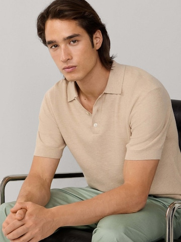 Hackett London Shirt 'HONEYCOMB' in Beige