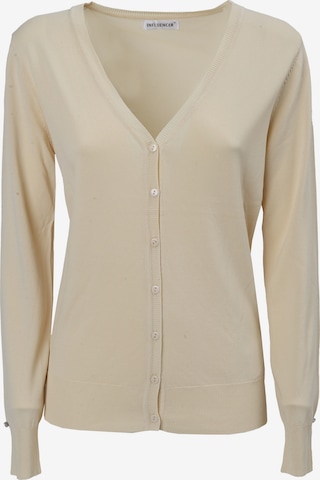 Influencer Neuletakki värissä beige: etupuoli