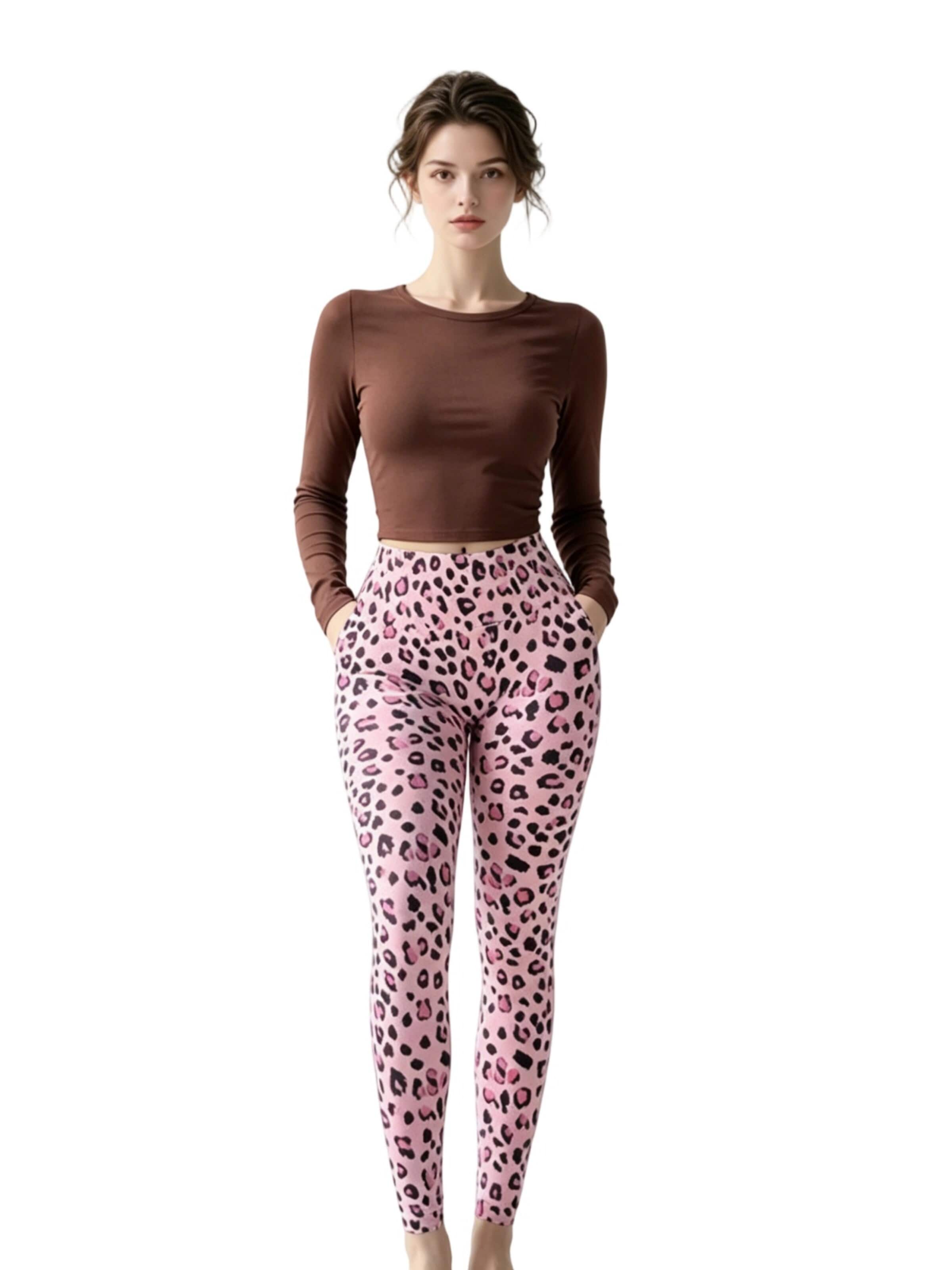 Yesfashion Skinny Leggings‌‌‌‌‌‌ in Pink