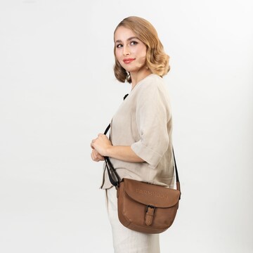 Farmhood Crossbody Bag in Brown: front