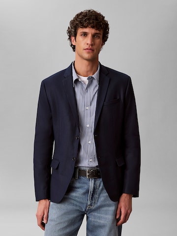 Calvin Klein Regular fit Colbert in Zwart: voorkant