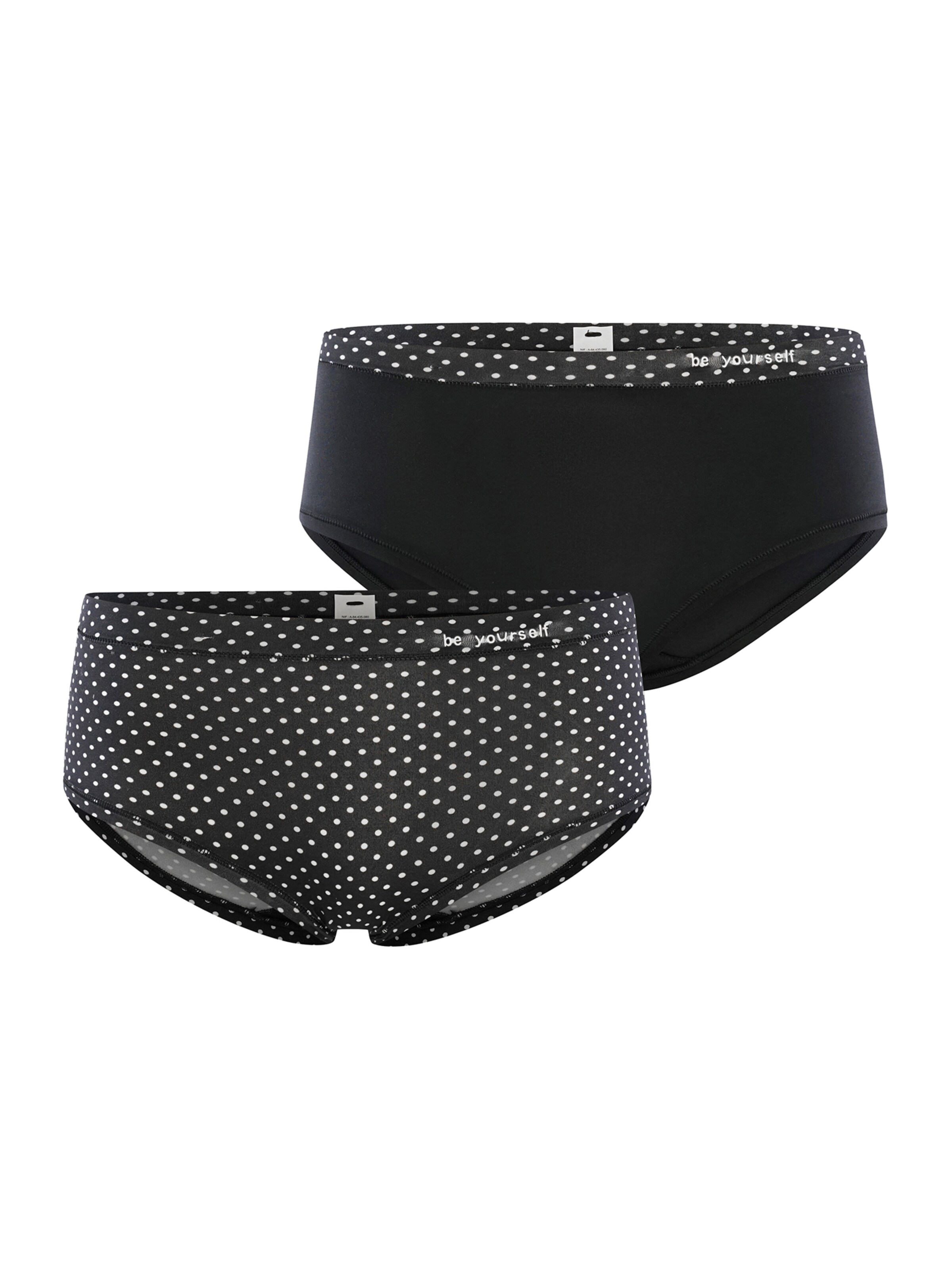 DIM Slip 'Oh My DIM's' in Schwarz: Vorderseite