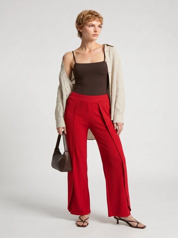 Alexa Dash Wide leg Broek in Rood