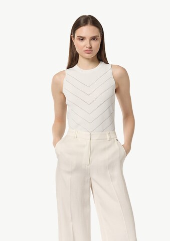 Pull-over COMMA en blanc : devant