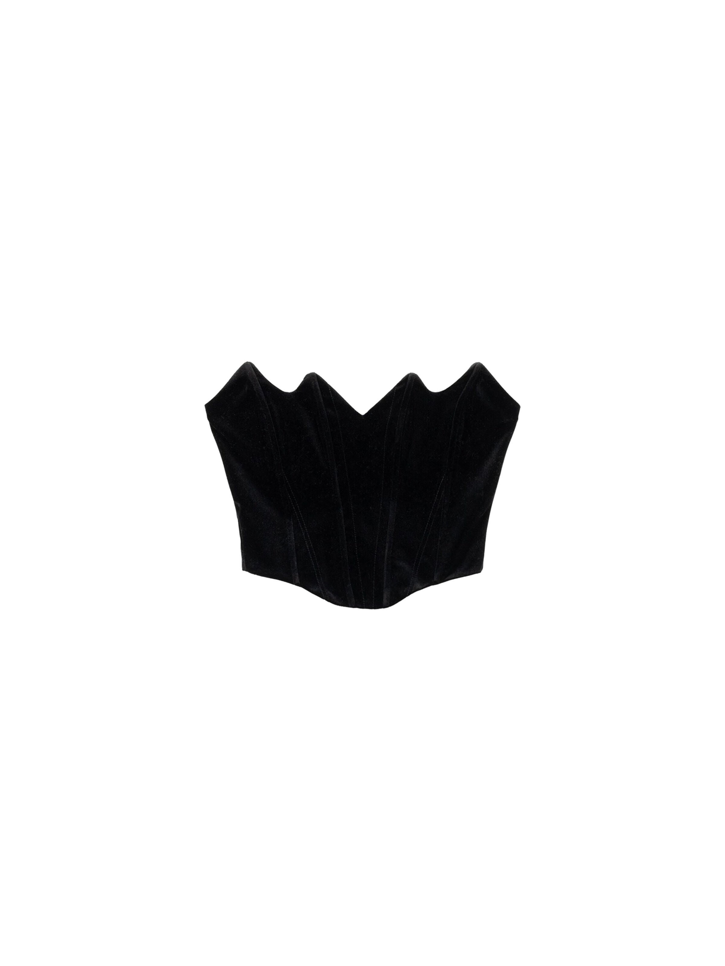 Bershka Blusentop in Schwarz: Vorderseite