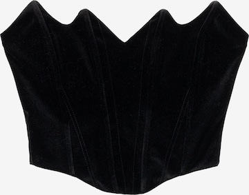 Camicia da donna di Bershka in nero: frontale