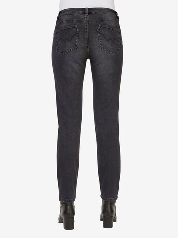 Linea Tesini by heine Slimfit Jeans in Schwarz