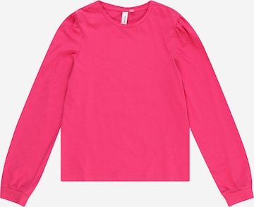 Vero Moda Girl Shirt 'Kerry' in Roze: voorkant