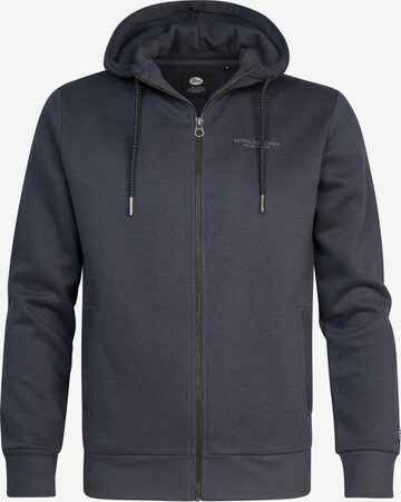 Petrol Industries - Sudadera con cremallera 'Monroe' en gris: frente