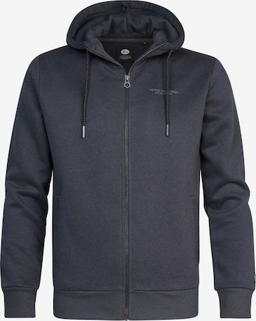 Petrol Industries Zip-Up Hoodie 'Monroe' in Grey: front